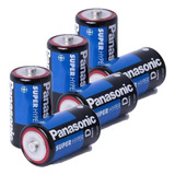 Kit 12 Pilhas D Grande Panasonic Comum R20 6 Cartelas C/2 Un