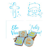 Mini Stencil Decorativo Pascoa Bolos Confeitaria Bluestar