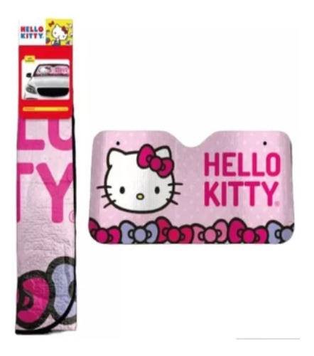 Hello Kitty Protector Sol Para Automóvil Parasol Reversible