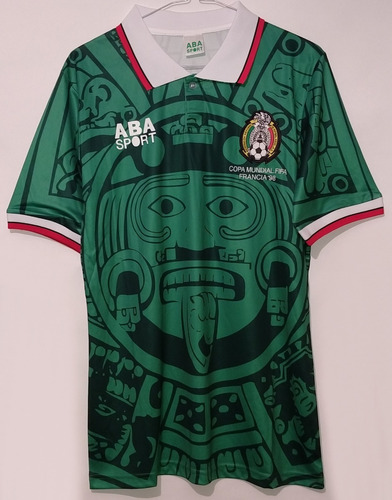 Jersey México Mundial Francia 1998 Aba Sport Talla L-g 