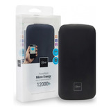 Cargador Portátil Powerbank Microlab 12.000mah Color Negro