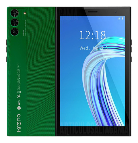 Tablet Krono Net R7 32gb Ram 2gb Android 13 3g 7 Pulgadas Color Verde