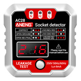 Detector De Receptáculos Aneng Socket Tester, Lcd, 250