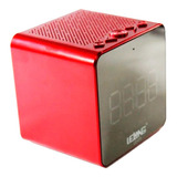 Caixa Relógio Despertador Espelho Som Bluetooth Rádio Fm