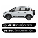 Faixa Lateral Adesivo Preto Air Cross 2016/ Citroen Aircross