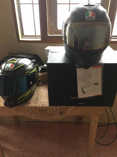 Casco Agv K5 S Negro Mate Con Mica Iridium Original