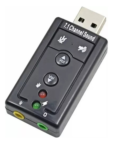 Placa De Sonido Usb 7.1 Virtual Control Volumen Pc/notebook