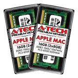 Memorias Ram A-tech, 8gb Ddr3 1066/67mhz, Compatible Con Mac