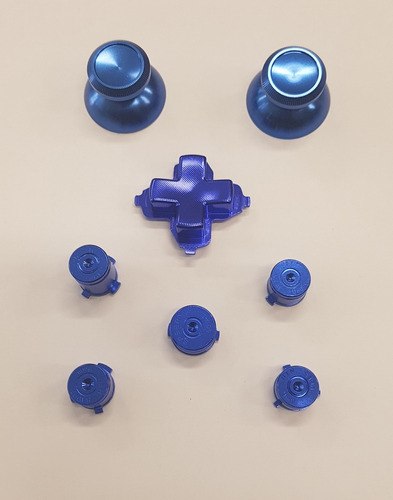 2 Botões Analogicos  A B X Y  Dpad Aluminio Xbox One Azul