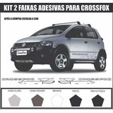 Adesivos Laterais Raposa Faixa Vw Crossfox Fox 2009