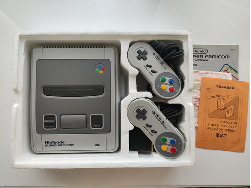 Consola Nintendo Super Famicom Genuino En Caja + 1 Juego