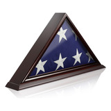 Vitrina Para Bandera Conmemorativa En Madera Maciza