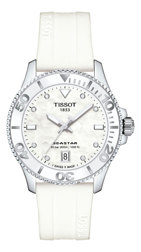 Reloj Tissot Seastar 1000 36mm Nácar Blanco
