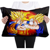 Cojin Almohada Goku Vegeta Dragon Ball Super Pelea Artistico