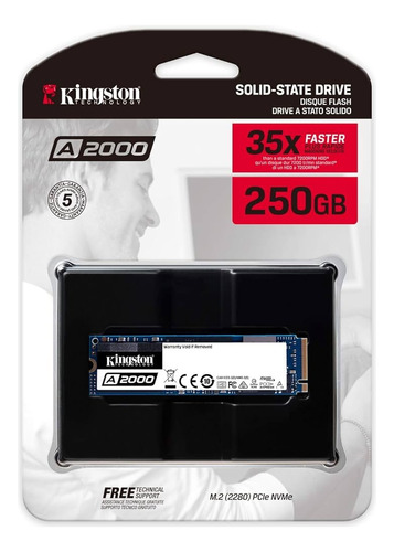 Disco Sólido Ssd Interno Kingston Sa2000m8/250g 250gb