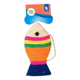 Pez Cuerda De Sisal Rascador Colgantes Para Gato Animal Pet