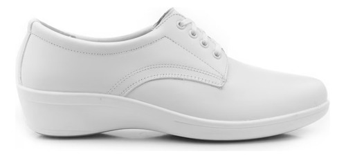 Zapato Flexi Dama Flat De Servicio Modelo 5807 Blanco