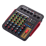 Muslady Tm4 - Mezclador De Audio Digital De 4 Canales