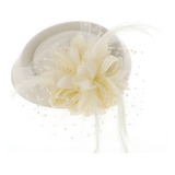 Fascinator Hats Diadema Mujer Pluma Flor Brides Hair A