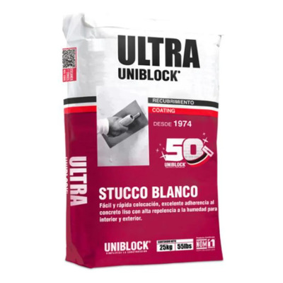 Estuco Uniblock Ultra Estucado Pared Enjarre Yeso | Meses sin interés