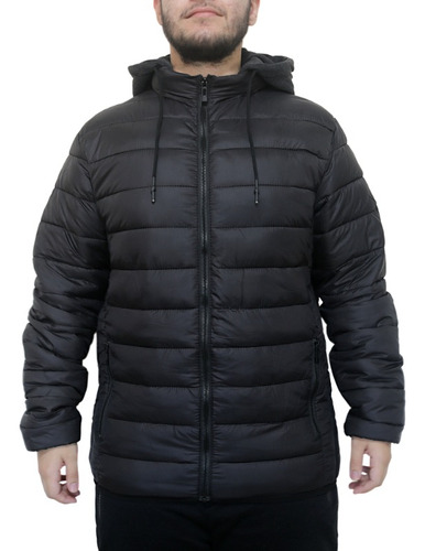 Jaqueta Masculina Puffer Bobajaco Crocker Preto Frio Casaco