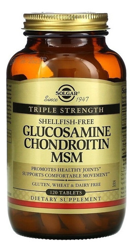 Solgar | Glucosamine Chondroitin Msm | Triple Strength | 120