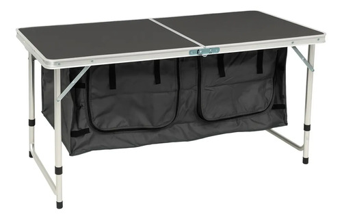 Mesa Plegable Portátil Camping 1.2m De Aluminio Con Bolsa