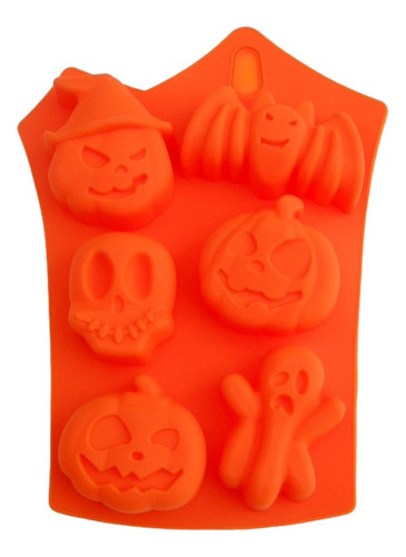 Molde Silicona Calabaza Halloween Frio Calor