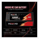 Hoovo 2s 7.4v 100c 5000mah Rc Shorty Lipo Batería Dura Paque