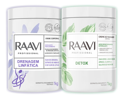 Creme Detox Ativos Naturais Ação Emoliente + 1 Produto