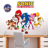 Decoración Vinil Amigos Sonic Nintendo Gamer Stickers 80x60