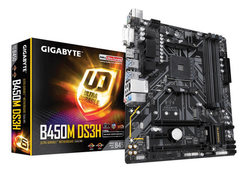 Board Gigabyte B450m-ds3h Amd Ryzen Am4 Ddr4 M2 