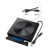 Gravador De Dvd Cd Externo Usb 3.0 Type C Slim Portatil