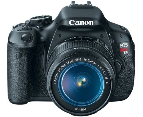 Canon Eos Rebel T3i Dslr Cor  Preto - Com 3 Lentes + Bag