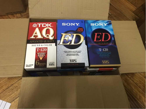 Lote De 19 Vhs Sony Tdk Para Grabar