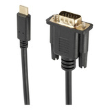 Cable Usb C A Vga, Convertidor De Tipo Portátil De 1,8 M Y 1
