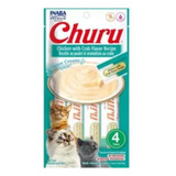 Churu Petisco Para Gatos Pate Frango Com Carangueijo 4x14g