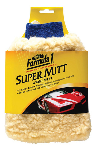 Guante De Limpieza Premium Para Auto Formula 1 Color Amarillo