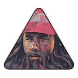 #43 - Cuadro Triangular 33 X 33 Cm - Forrest Gump Dibujo 