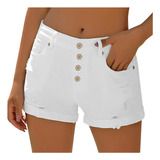 Pantalones Cortos Q Shorts De Mezclilla Con Cierre Y Cremall