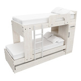 Cama Cucheta Marinera Triple Gabinete Colores 56156 Demueble