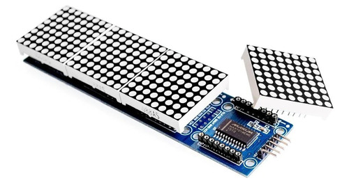 Matriz De Led 4x 8x8 Puntos Max7219 Arduino Pic Ptec