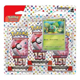 Blister Triplo Pokémon Escarlate E Violeta 151 Bulbasaur