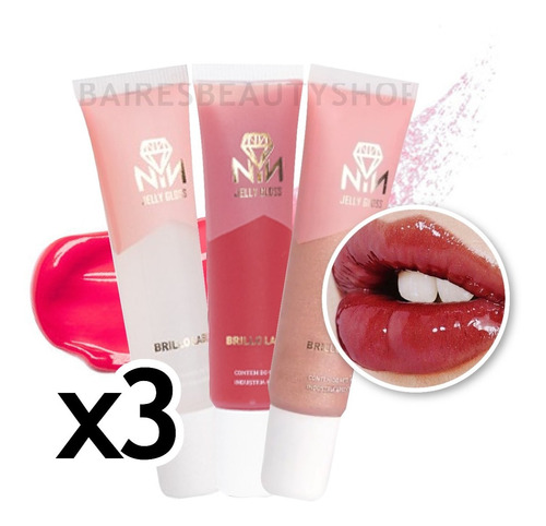 Brillo Labial Jelly Gloss Laca Ultra Brillante Nathacha Nina