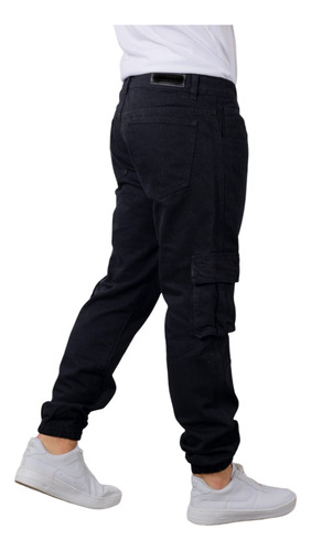 Pantalon Mom Hombre Jogger Cargo Con Pasa Cinto Puño Premium