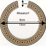 Roseta  Mosaico Decalque/adesivo Viola Caipira  Frete Grátis