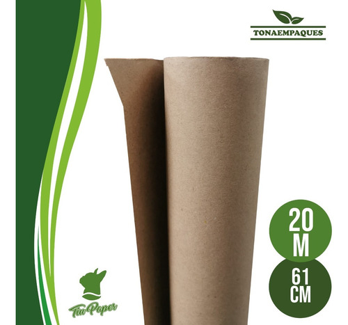 Papel Kraft Envoltura Empaque 61 Cm / 90g X 20 Metros