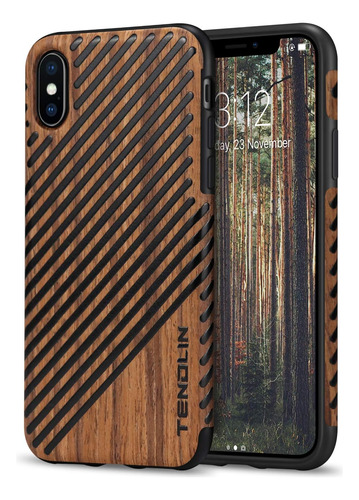 Tendlin Funda Compatible Con iPhone XS X Con Exterior De De