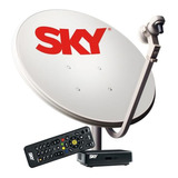 Kit Sky Pré Pago Sd De Antena 60cm+ Recarga Digital 30 Dias 