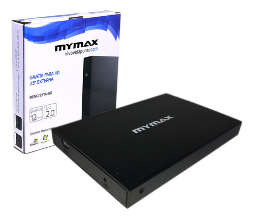 Gaveta Hd Case Externo 2.5 Usb 2.0 - Preto Mymax